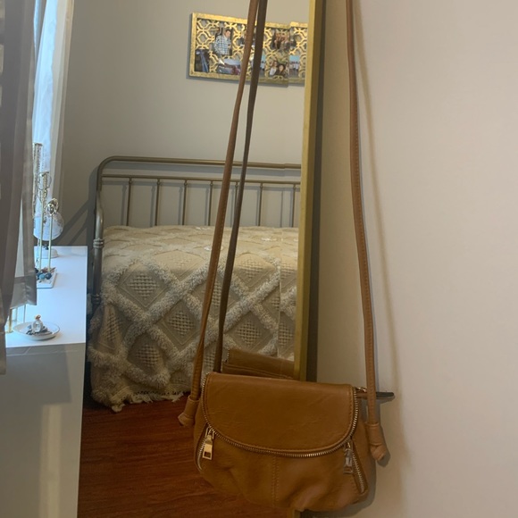 Brown leather crossbody bag - Picture 1 of 4